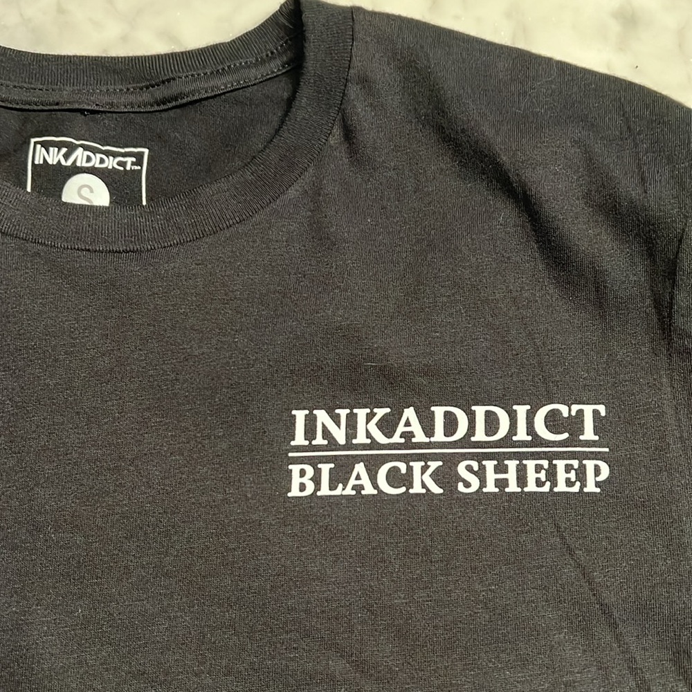 Ink Addict. Black Sheep. Crop Tshirt. Women’s Small. NWT - Picture 3 of 5